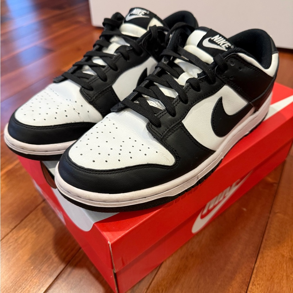 Nike Women's Dunks Black and White Low-Top Sneakers size 9.5